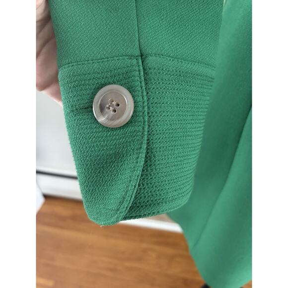 VTG J.Crew Belted Wool Lady Day Coat P8 Kelly Green, Classic Preppy Jenna Lyons - Picture 12 of 15